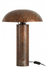 TABLE LAMP MUSHROOM IRON ANTIQUE BROWN 50 - TABLE LAMPS